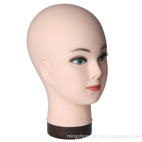 Bald head mannequin for display, mannequin head for eyelashes